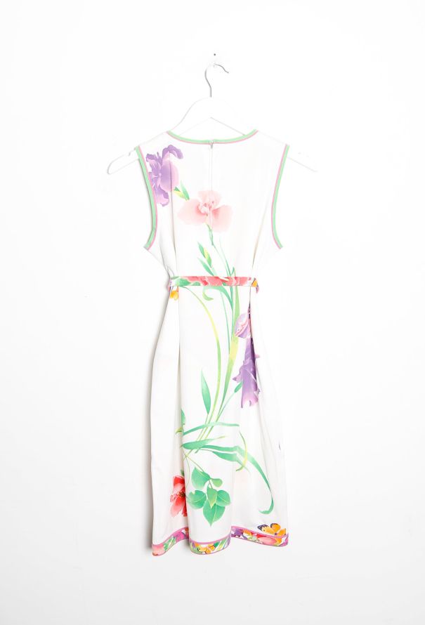 Exquisite Vintage Leonard Floral Belted Day Dress - 7