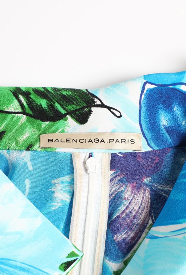 Balenciaga 2008 Floral Print Dress - 6