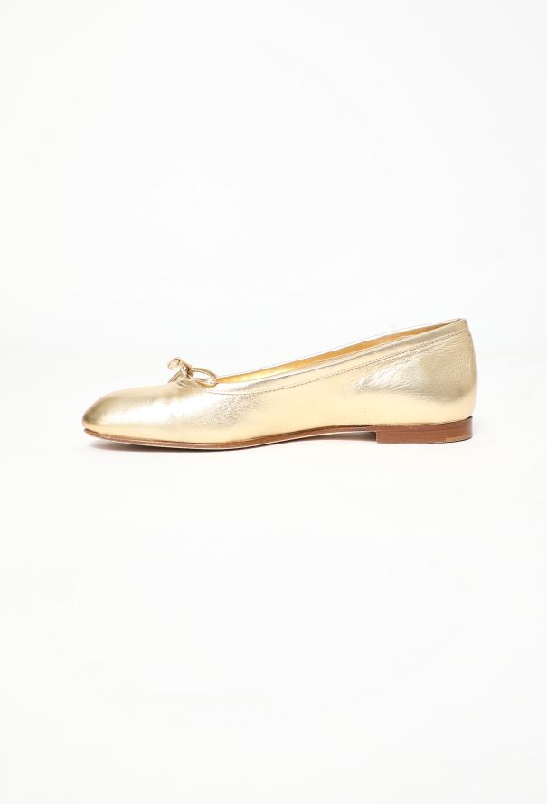 Manolo Blahnik 2023 Metallic Veralli Ballerina Flats - 4