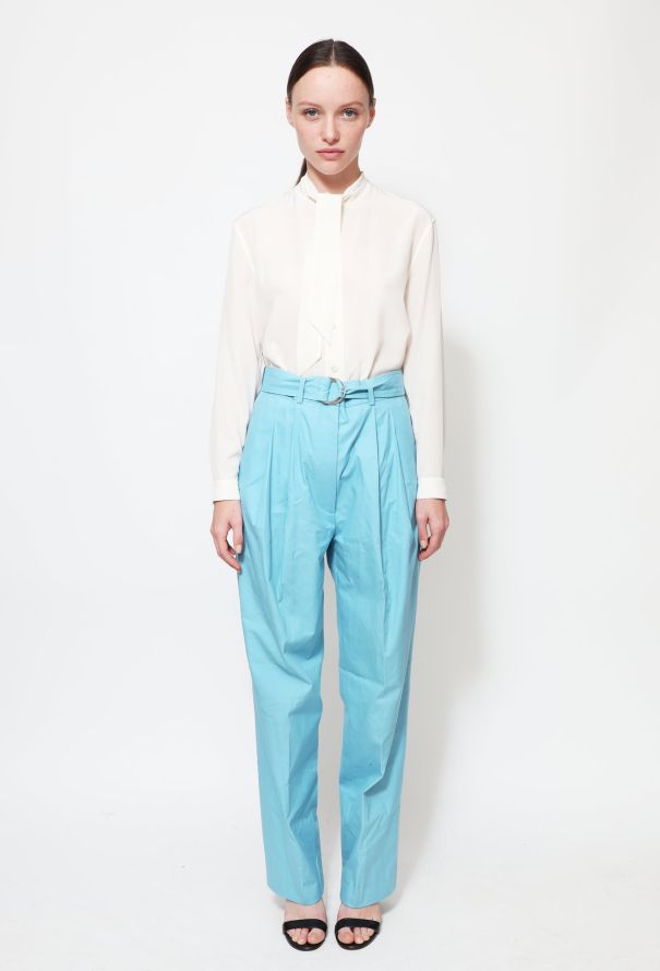 Céline Resort 2014 Belted Cotton Trousers - 1