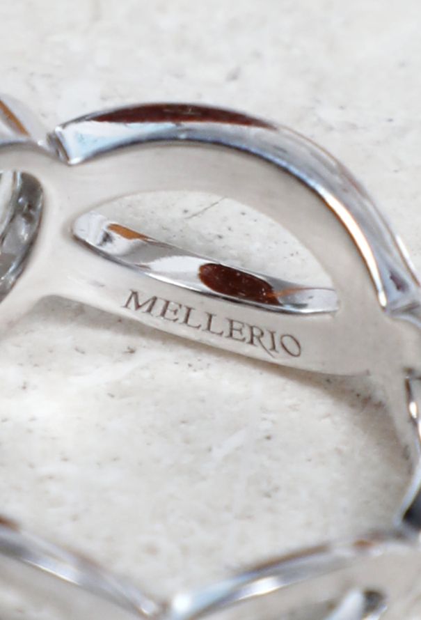 Mellerio Ring "Mot d'amour Delphine" - 18k White Gold & Diamond - 6