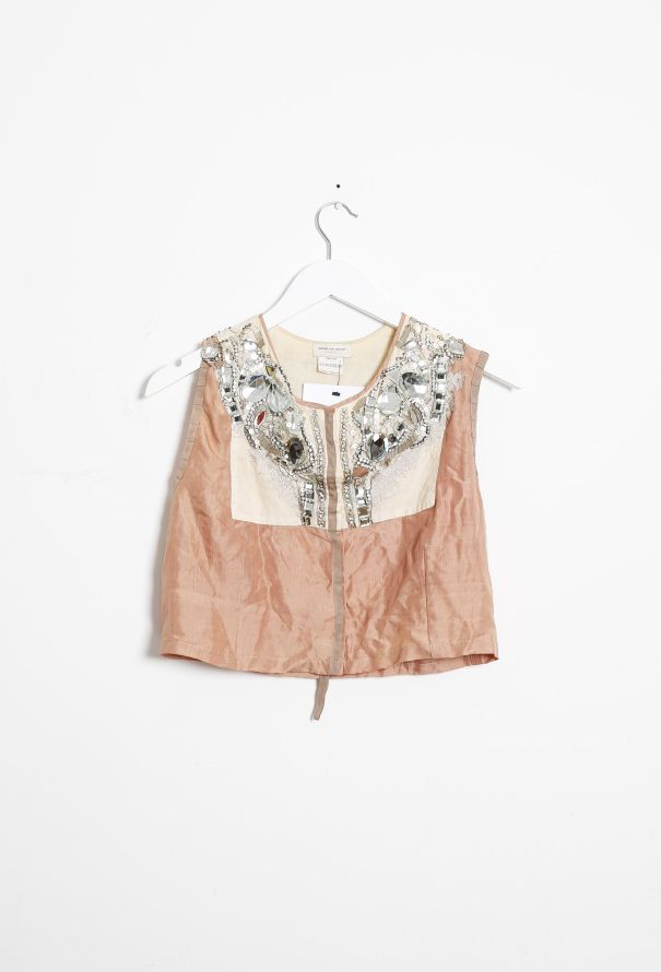 Dries Van Noten Stone Embroidered Bolero - 7