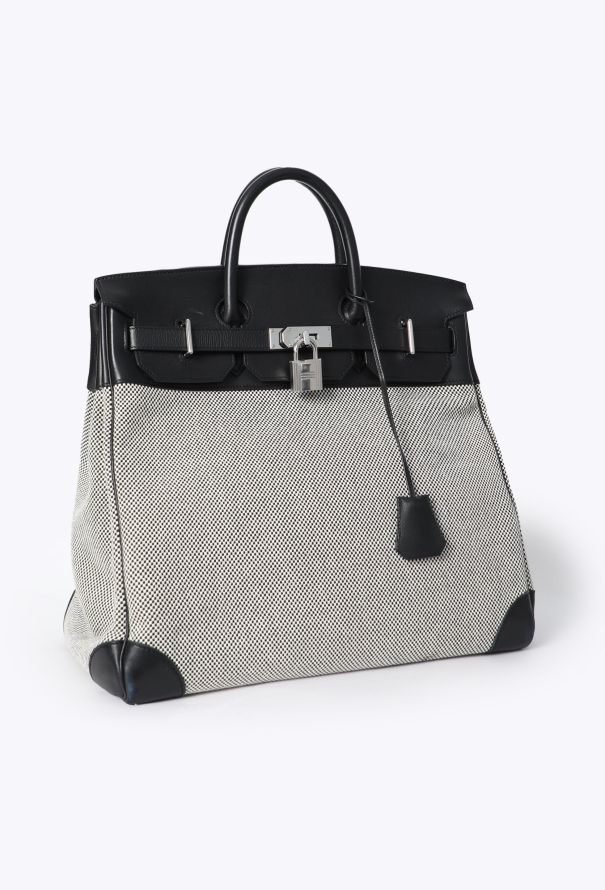 Hermès Evergrain & Toile Criss Haut à Courroies 40 - 5