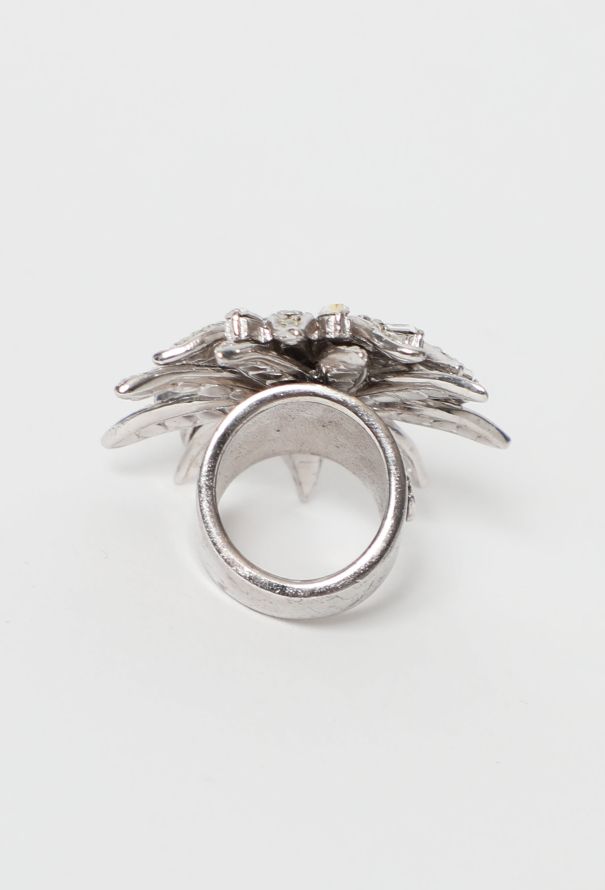 Chanel 2005 Strass Embellished 'CC' Ring - 4