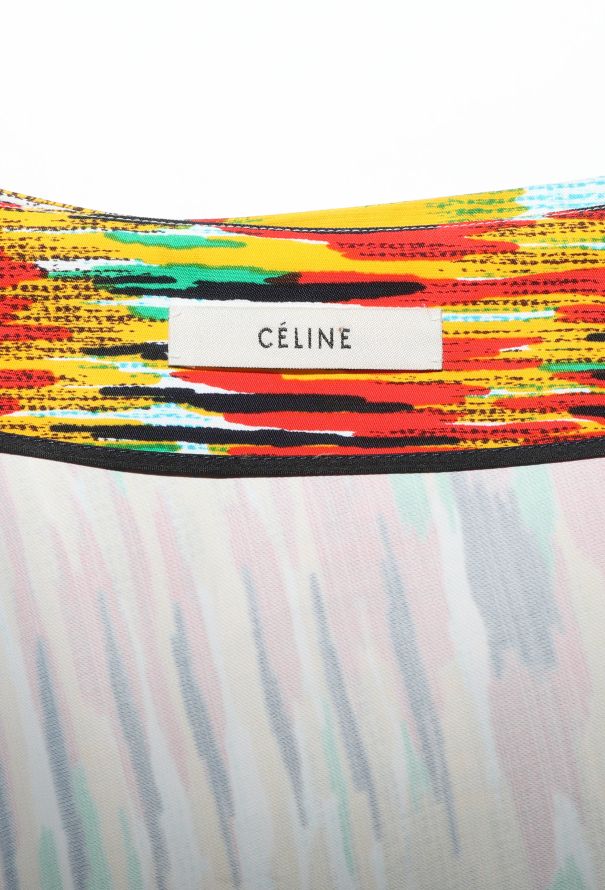 Céline Asymmetrical Ikat Print Skirt - 5