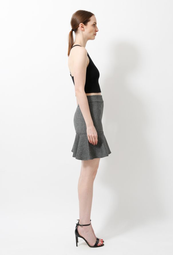 Balenciaga 2002 Woven Ruffled Skirt - 4
