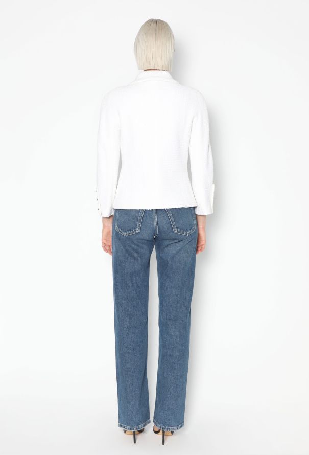 Chanel 2011 Iridescent Bouclé Chainlink Jacket - 6