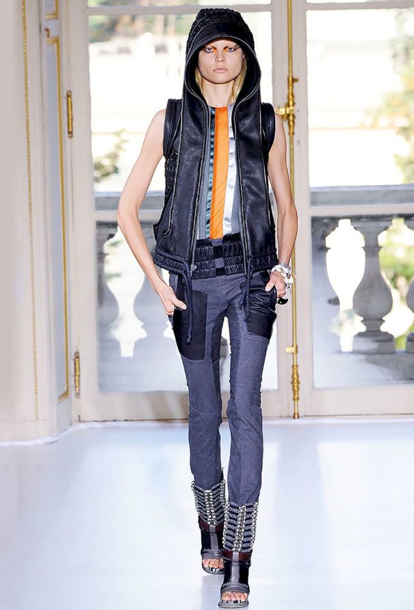 Balenciaga S/S 2010 Panelled Leather Hoodie - 2