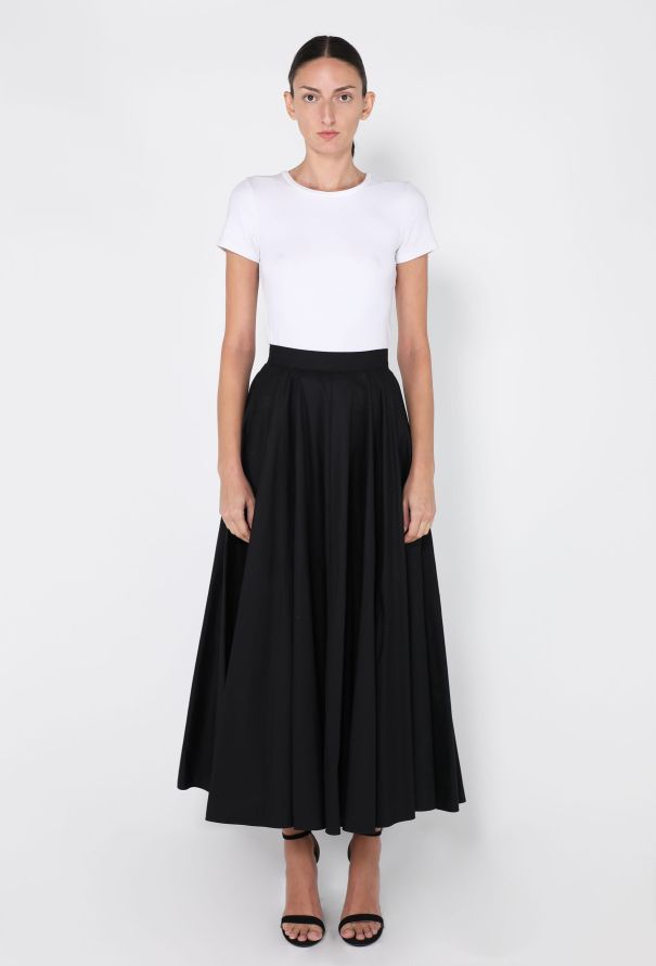 Alaïa Cotton Pleated Skirt - 2