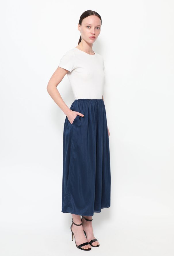 The Row Aegean Silk Blend Midi Skirt - 3