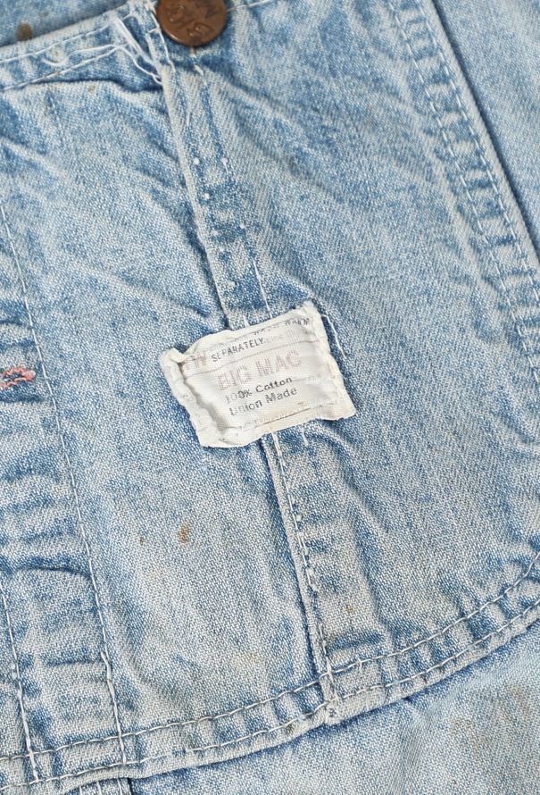 Men's Vintage 1960s Big Mac Denim Overalls - 6