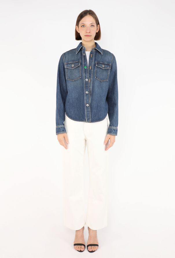 Bottega Veneta Washed Denim Overshirt, 2022 - 3