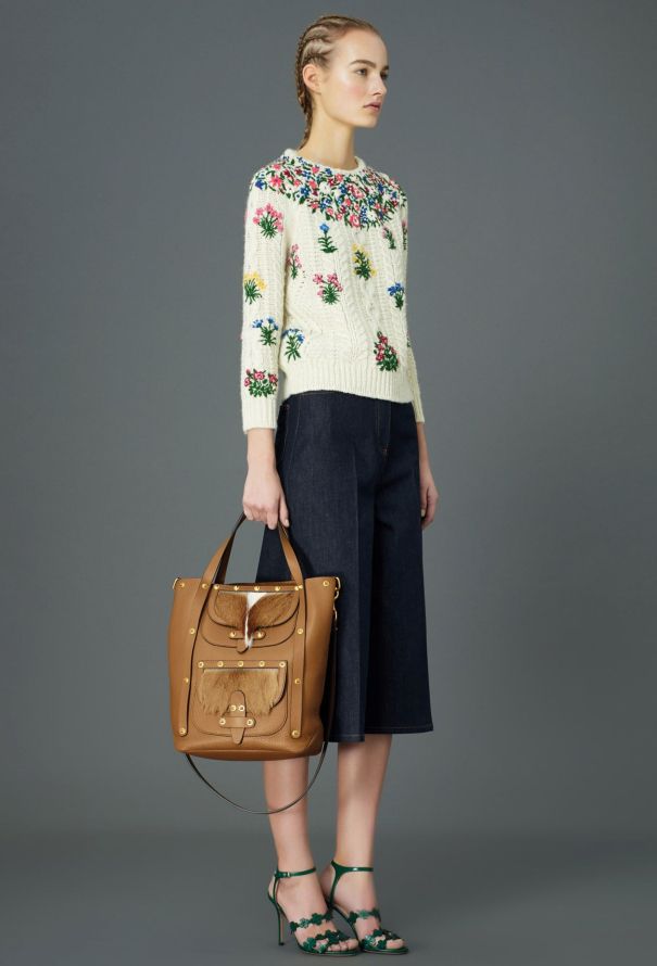 Valentino Pre-Fall 2015 Floral Embroidered Sweater - 3