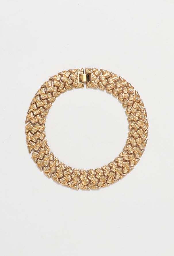 80s Napier Chainlink Collar Necklace - 1