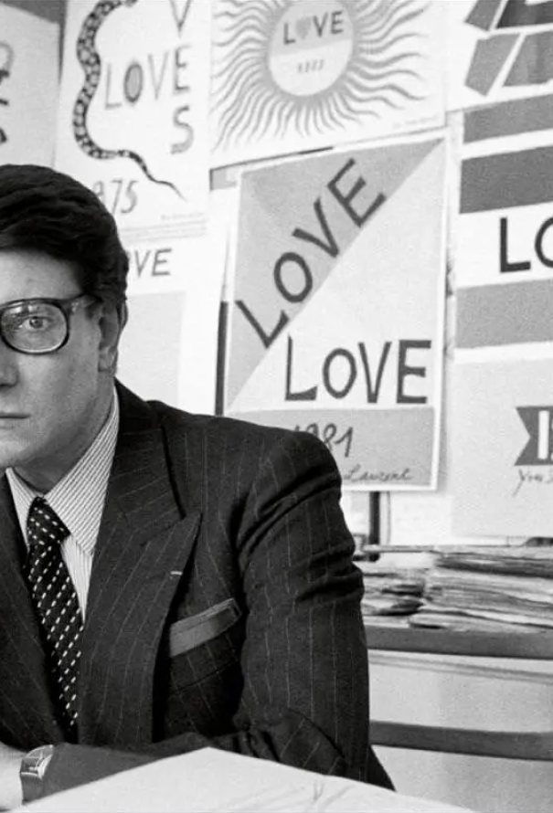 Saint Laurent Original Love Poster, 1988 - 2