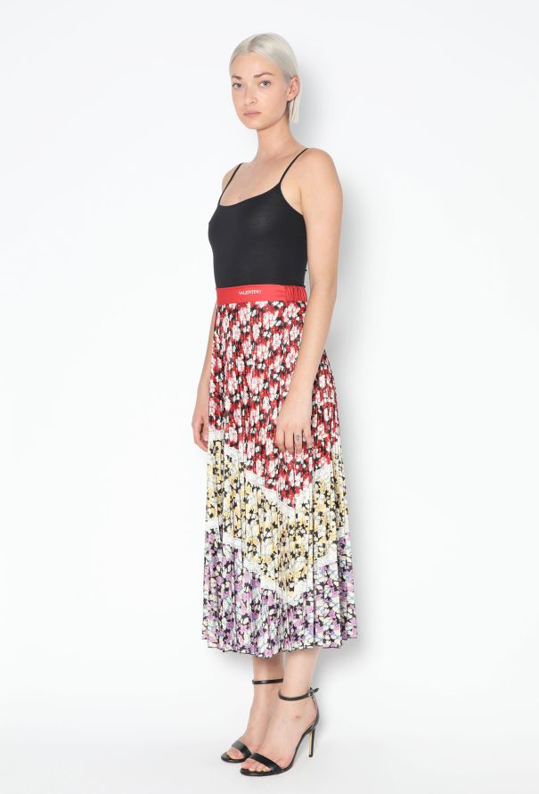 Valentino Resort 2019 Lace Trim Pleated Skirt - 4