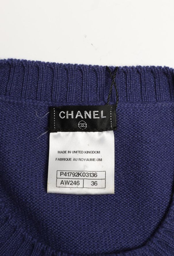 Chanel 2011 Jeweled Cashmere Knit Dress - 5
