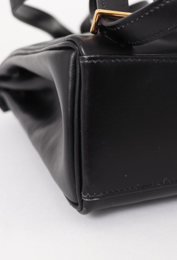 Hermès Vintage Black Box Kelly Ado 20 Backpack - 9