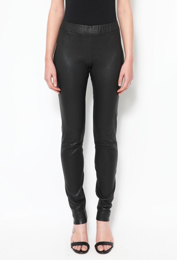 The Row Lambskin 'Moto' Leggings - 1