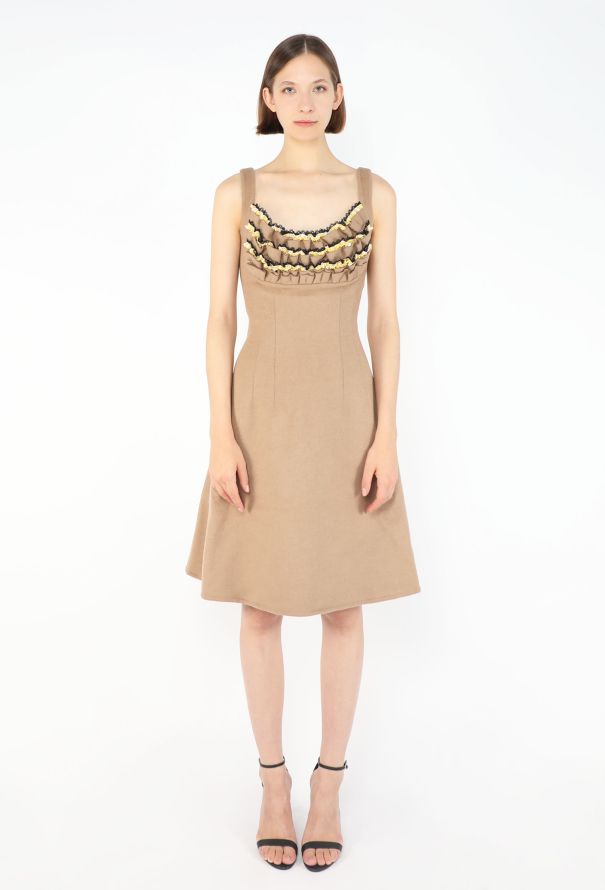 Prada Embellished Lace Bib Dress, F/W 2010 - 1