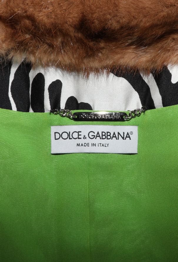 Dolce & Gabbana Mink Fur Trim Slip Ensemble, 1997 - 10