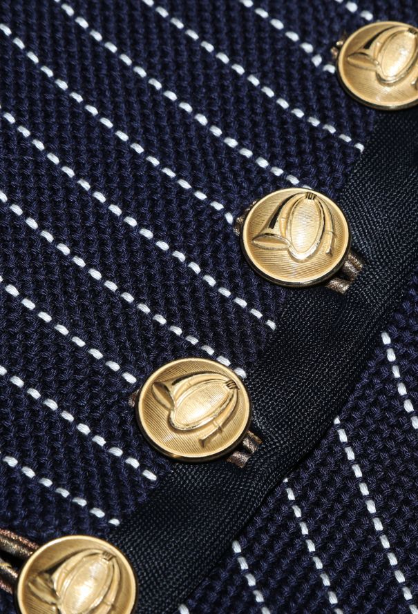 Balenciaga COLLECTOR S/S 2005 Pinstripe Nautical Jacket - 9