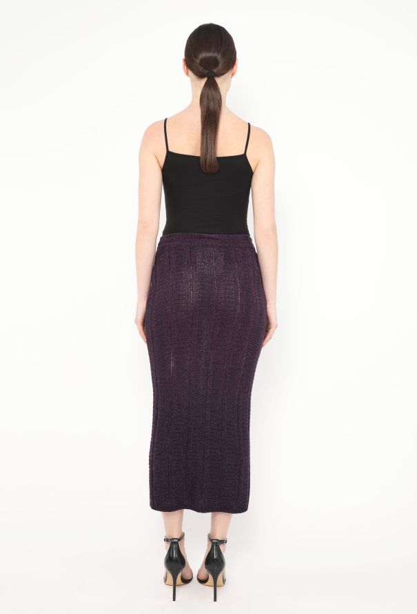 Gianni Versace F/W 1993 Cable-Knit Chenille Ensemble - 7