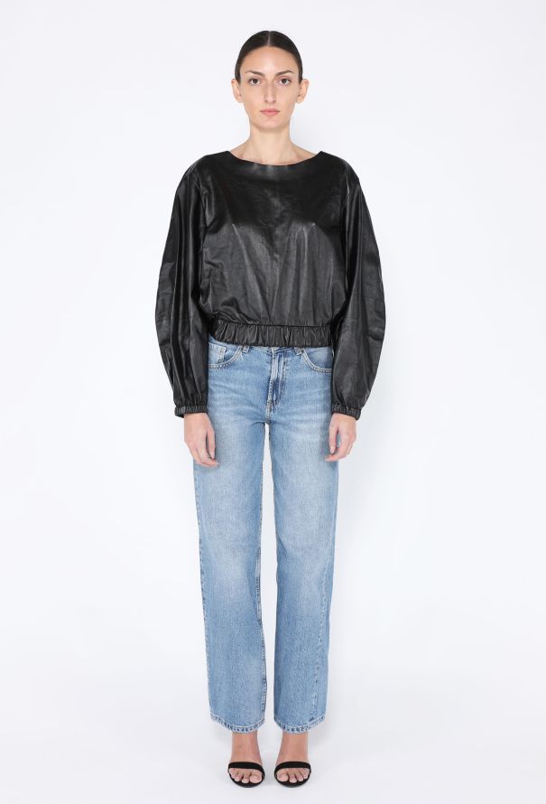 The Row 2022 Franka Lambskin Sweatshirt - 1