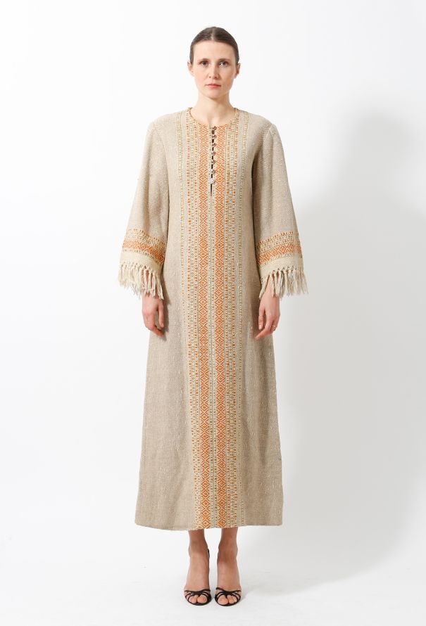 World Treasures 1960s Handwoven Kaftan - 1
