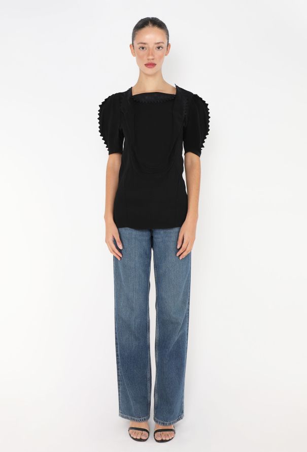 Prada S/S 2025 Cady Serrated Top - 4