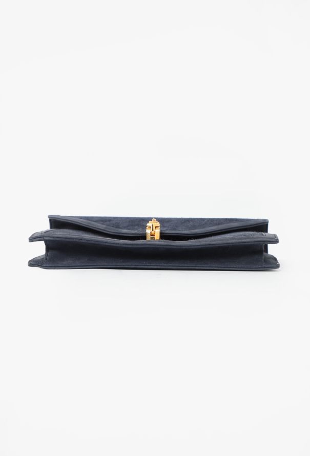 Hermès Rare '70s Bleu Marine Veau Doblis Alcazar Bag - 6