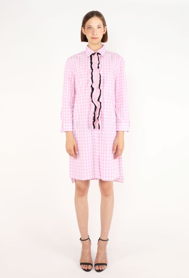 Prada Gingham Ruffled Dress, Pre-Fall 2013 - 1