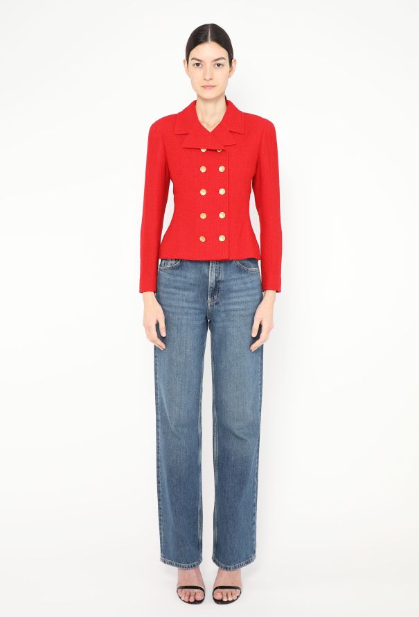 Chanel 1998 Tweed Clover Blazer - 4