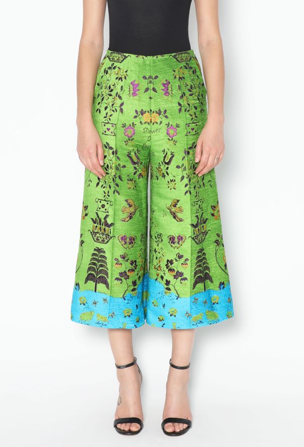 Gucci F/W 2017 Jacquard Velvet Culottes - 3
