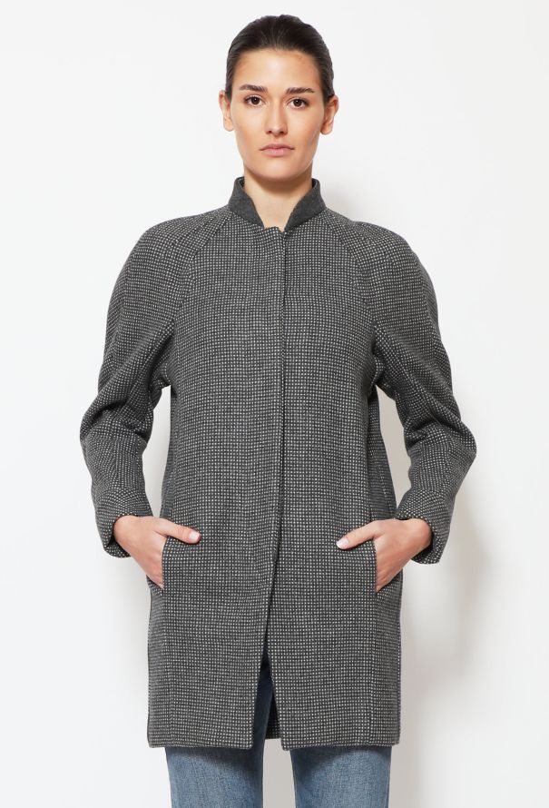 Balenciaga 2008 Woven Scuba Coat - 4
