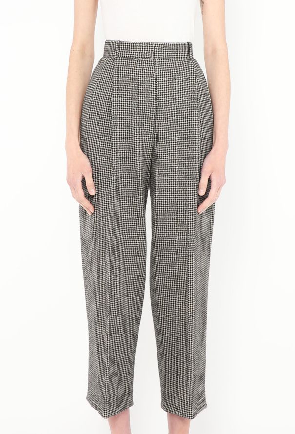 The Row Nica Houndstooth Camel Hair Trousers - 3