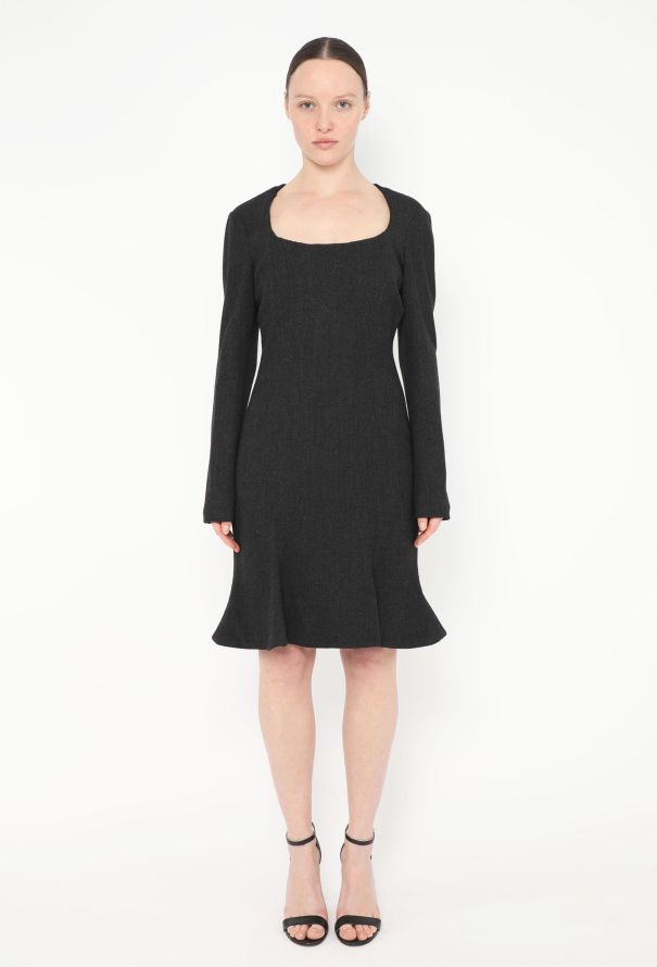 Vivienne Westwood F/W 1994 Fluted Fur Collar Dress - 5