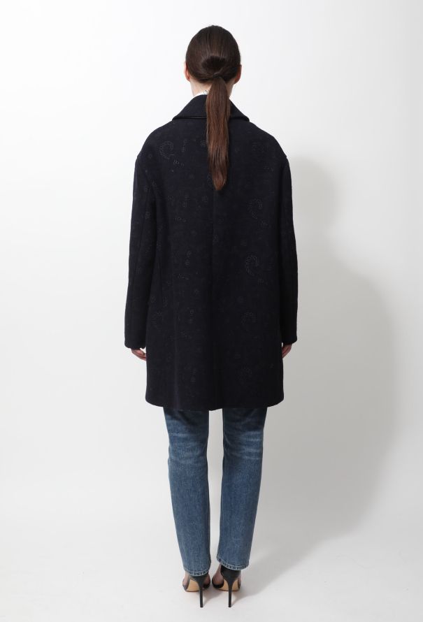 Alaïa Embroidered Textured Coat - 4
