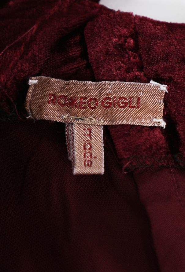 Romeo Gigli Velvet Fluted Gown, 1995 - 6
