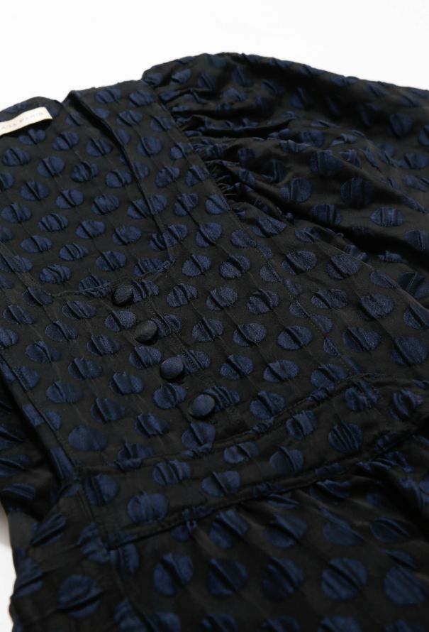 Balenciaga 2007 Dotted Flared Mini Dress - 6
