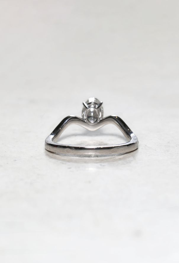 Mellerio 18k White Gold Diamond Ring – Mellerio-Cut Solitaire (2016) - 5