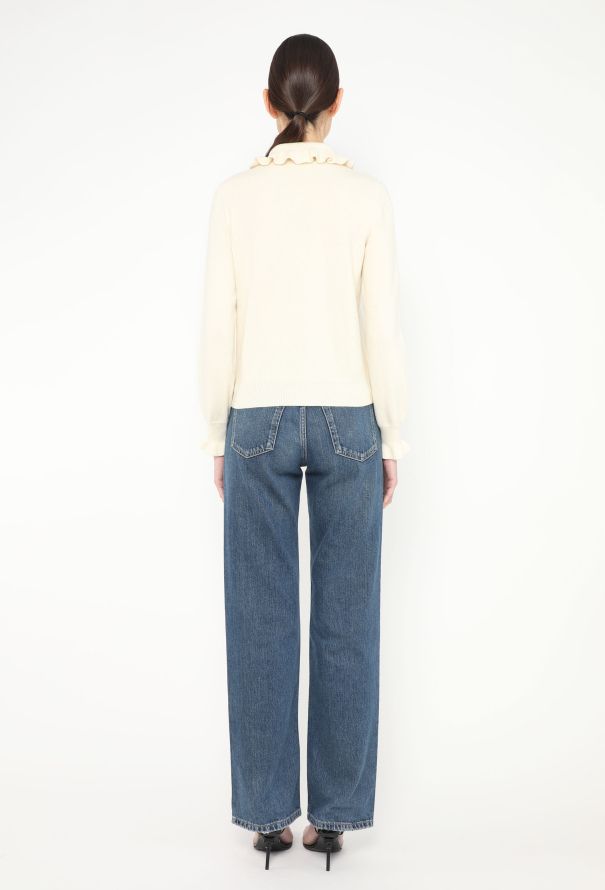 Céline 2020 Ruffled Knit Sweater - 3