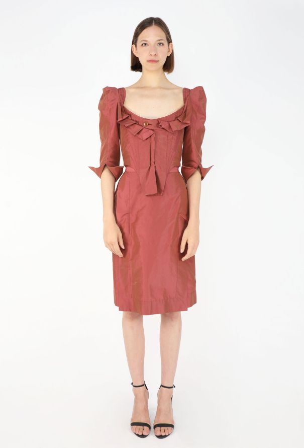 Vivienne Westwood Taffeta Draped Corset Dress - 1