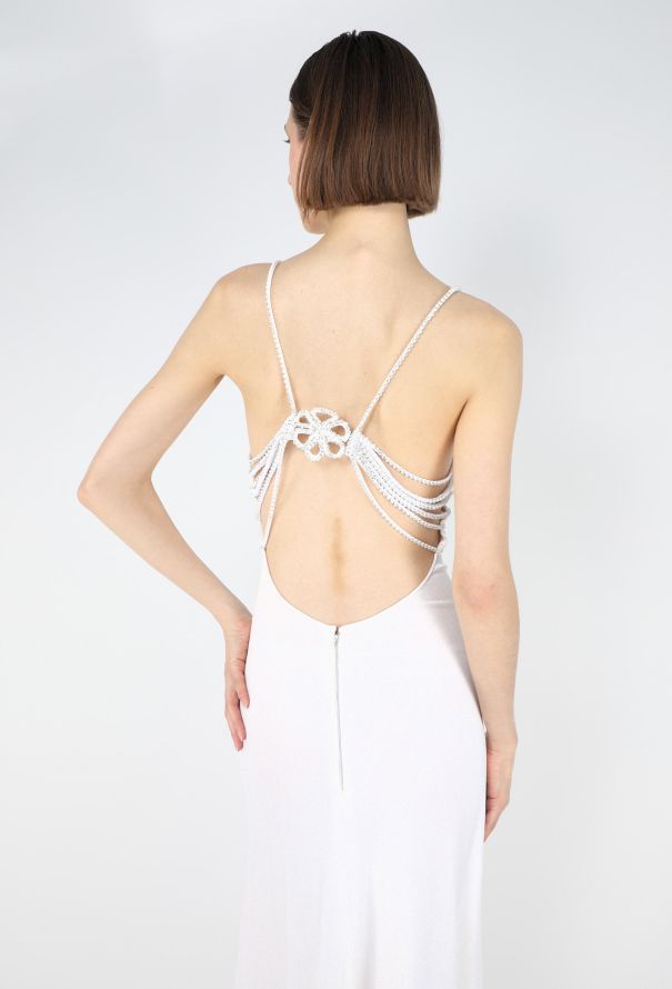 Azzaro 1975 Strass Butterfly Open-Back Gown - 4