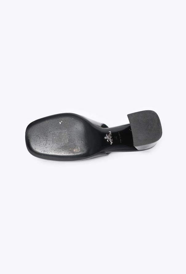 Prada Logo Slingback Patent Heels, 2021 - 5