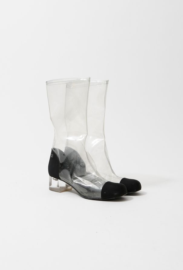 Chanel S/S 2018 Transparent Boots - 6