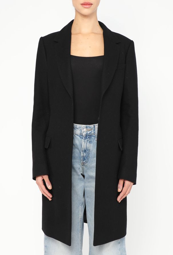 Balmain Notched Cashmere Belted Coat - 4