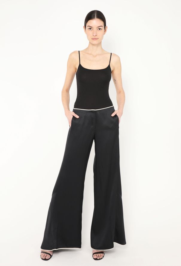 Chanel Resort 2009 Flared Charmeuse Pants - 1