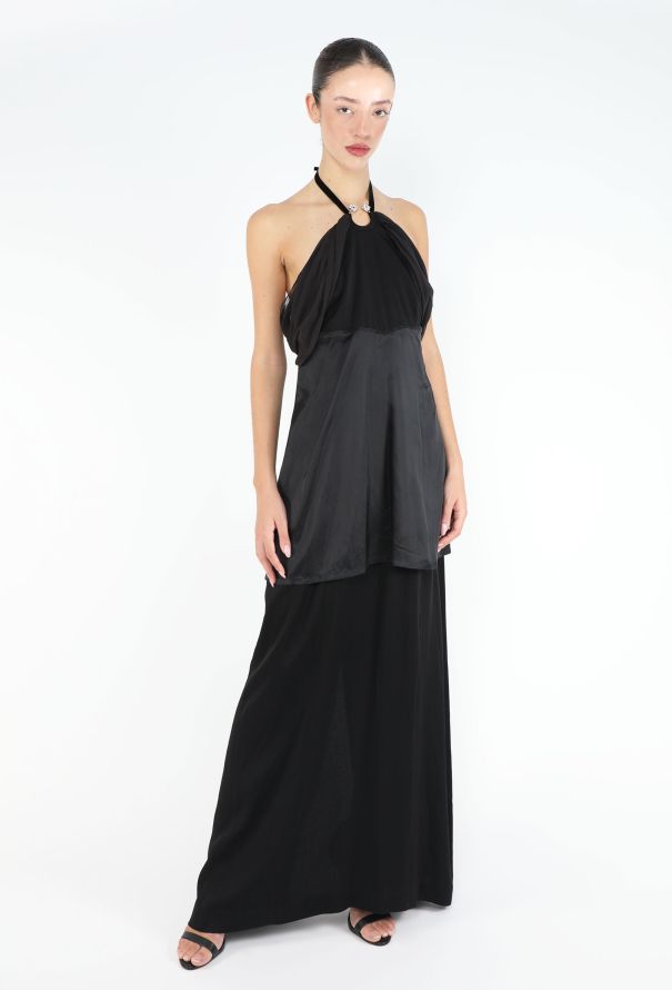 Maison Margiela RARE F/W 2006 Layered Strass Halter Gown - 3