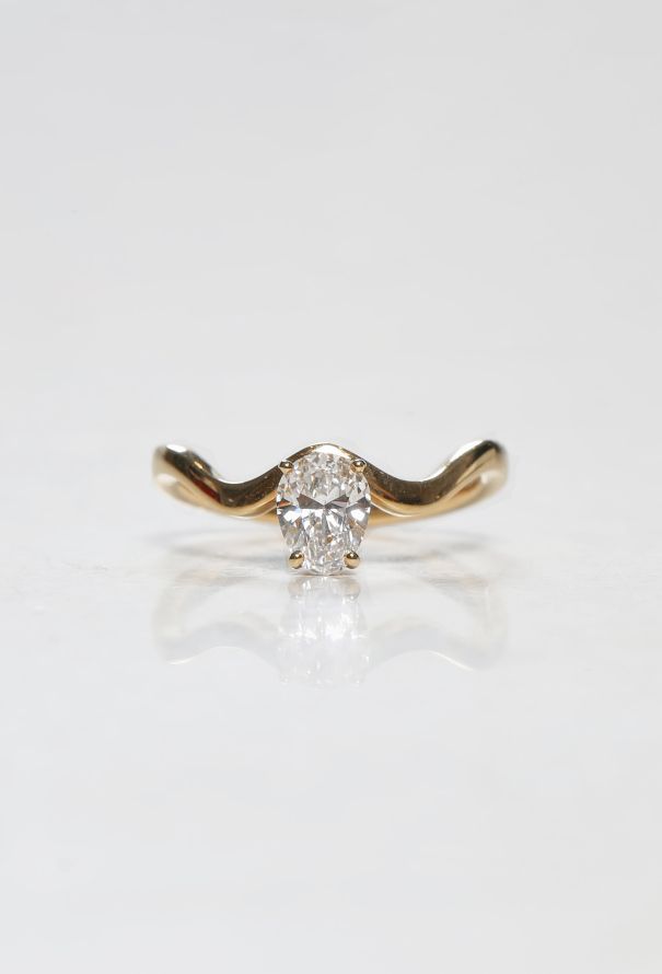 Mellerio 18k Yellow Gold Diamond Engagement Ring - 5